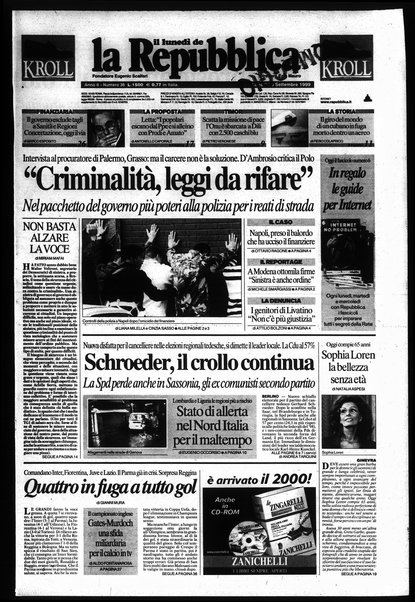 Il lunedì de La repubblica